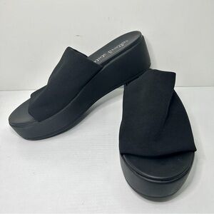 Altar’d State Sweety Black Chunky Platform Y2K 90’s Slide Sandals Size 8.5